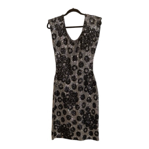 Gene Shelly’s Boutique Internationale Fab Vintage Sequined Dress -DAMAGE ALERT